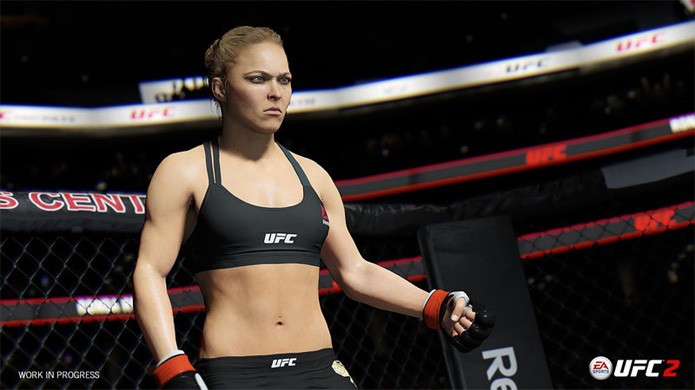 Ronda Rousey estrela a capa de EA Sports UFC 2 ao lado de Connor McGregor (Foto: Reprodução/Frontline Desk)