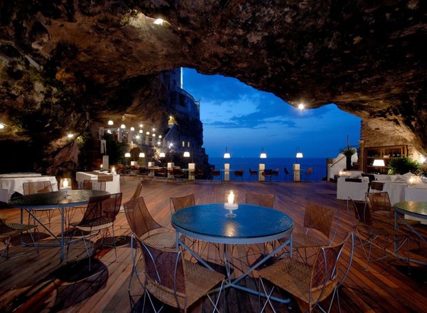 caverna-italiana-restaurante-polignano-mare-grotta-palazzese  (Foto: Divulgação)