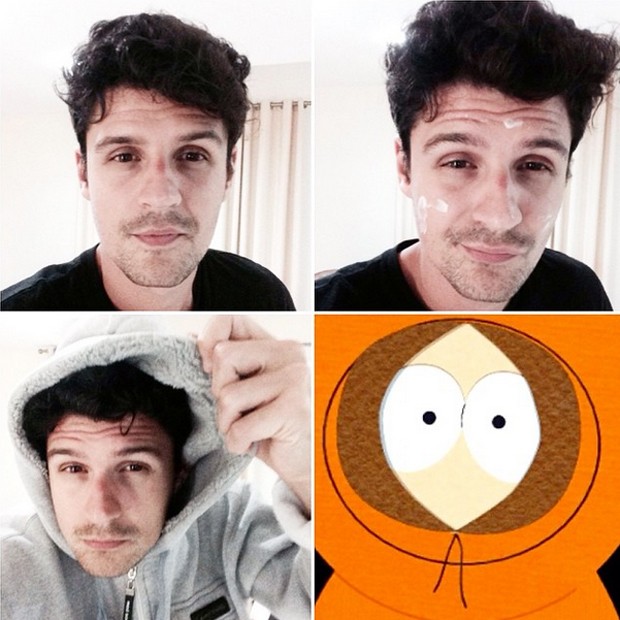 Felipe Solari se transforma em Kenny, de 'South Park' (Foto: Reprodução/Instagram)