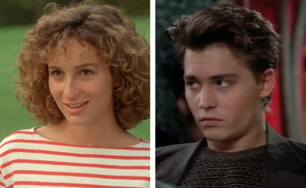 Jennifer Grey e Johnny Depp tiveram um relacionamento no final dos anos 1989 (Foto: reprodução)