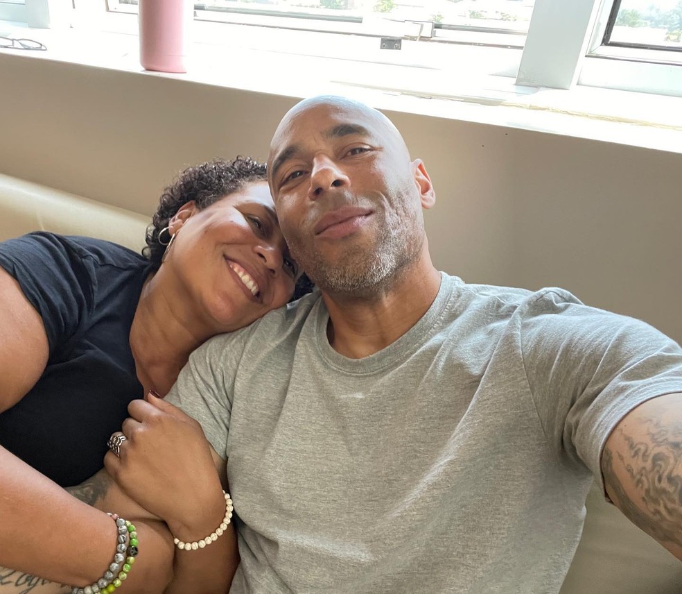 Kely Nascimento e Edinho, filhos de Pelé, estão em São Paulo — Foto: Reprodução/Instagram