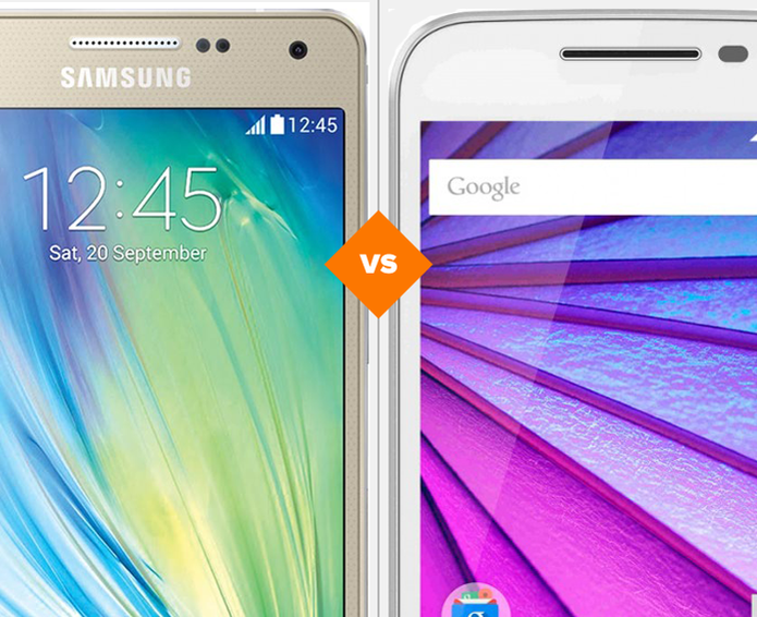 Galaxy A5 ou Moto G 3? Smartphones intermediários se enfrentam neste comparativo (Foto: Arte/TechTudo)