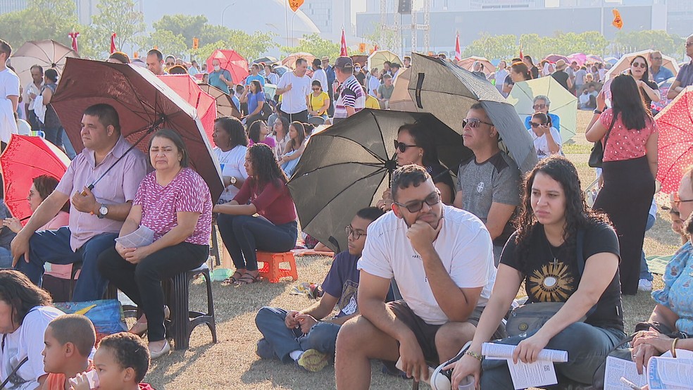 Festa de Nossa Senhora Aparecida em Brasília — Foto: TV Globo/Reprodução