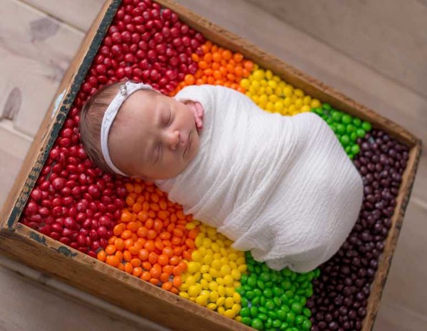 Bebê arco-íris (Foto: Finn Photography)