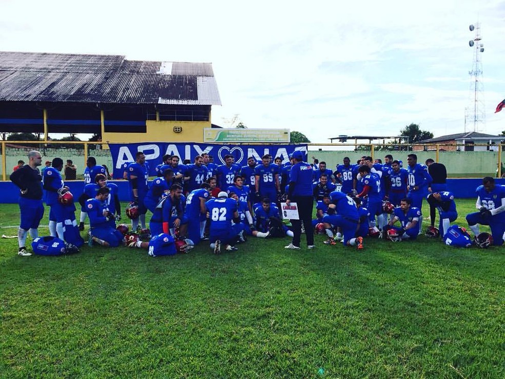 Cavs venceu mais uma pelo estadual de futebol americano (Foto: Reprodução/Fefaam)