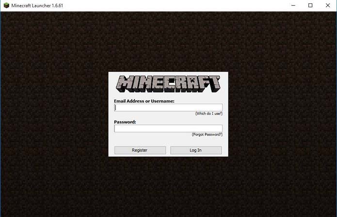 Logue sua conta no Minecraft (Foto: Reprodução/Murilo Molina)