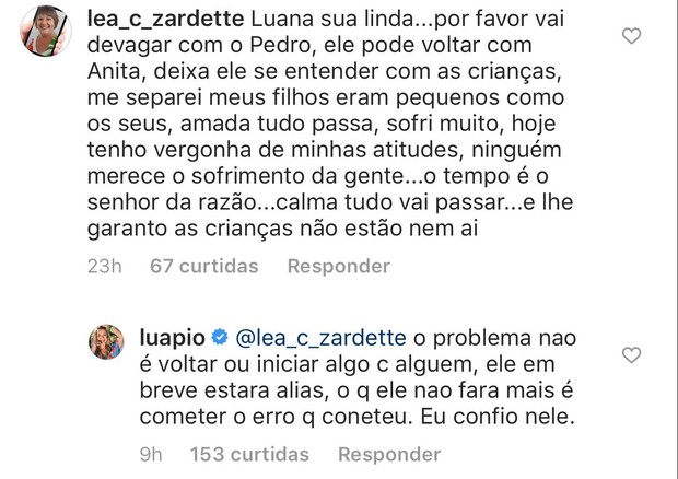 Luana Piovani responde comentário fe internauta sobre Pedro Scooby (Foto: Reprodução/Instagram)