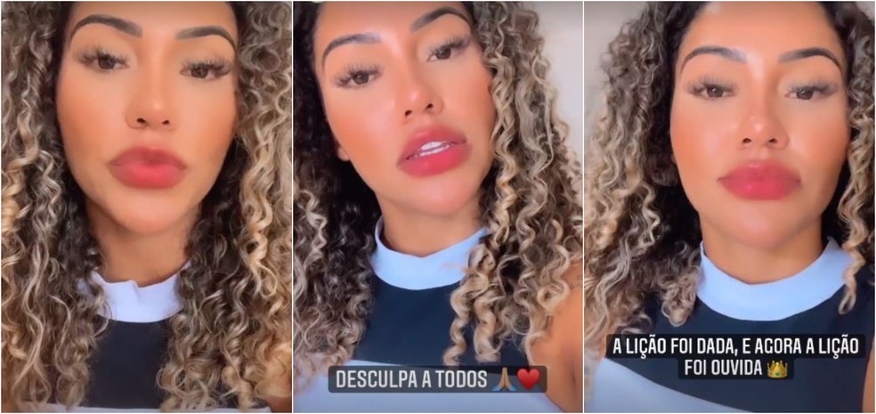 "Rainha do Piseiro" pede desculpas após prisão por importunação sexual, desacato, entre outros crimes. — Foto: Reprodução/ Instagram