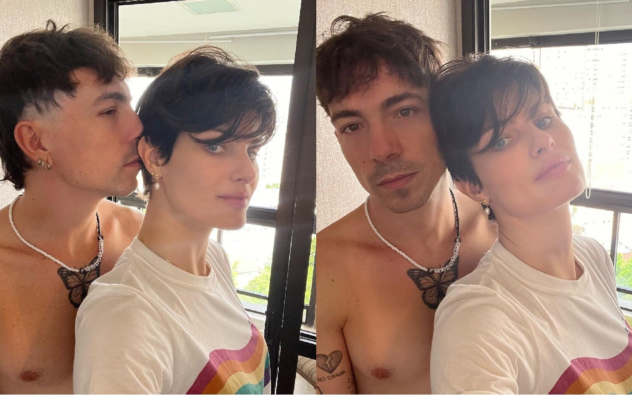 Isabeli Fontana brinca com corte parecido com o do marido: Segura esse casal de cabelos curtos (Foto: Reprodução Instagram)