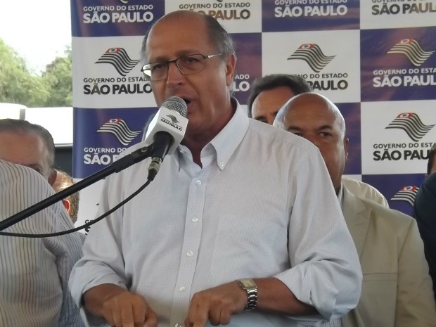 Visita Governador Alckmin em Conchas (Foto: Caio Silveira/ G1)