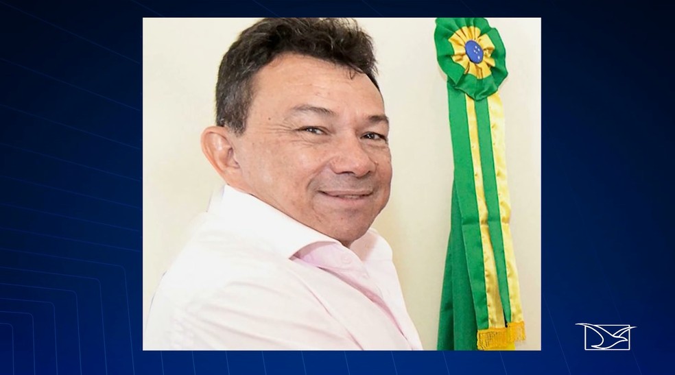 Prefeito de CÃ¢ndido Mendes, JosÃ© Ribamar AraÃºjo, o âMazinho Leiteâ, tambÃ©m estÃ¡ na mira da polÃ­cia nas investigaÃ§Ãµes da morte de Romerson Robson â Foto: ReproduÃ§Ã£o/TV Mirante