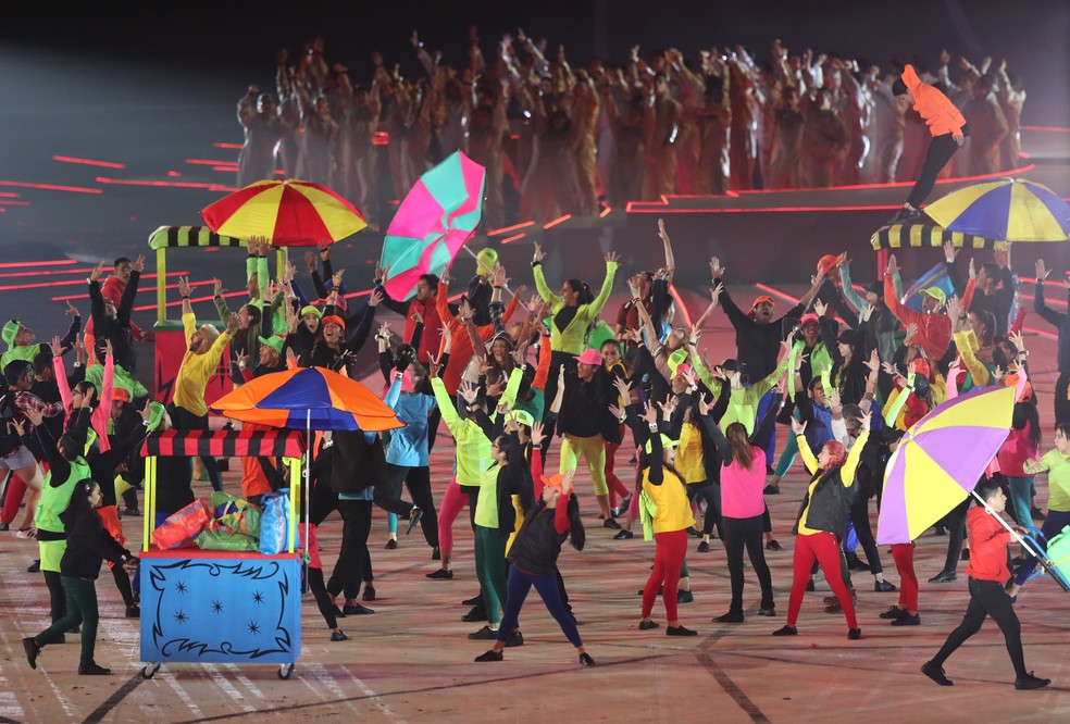 Lima fez uma celebração com muita música e dança — Foto: Reuters