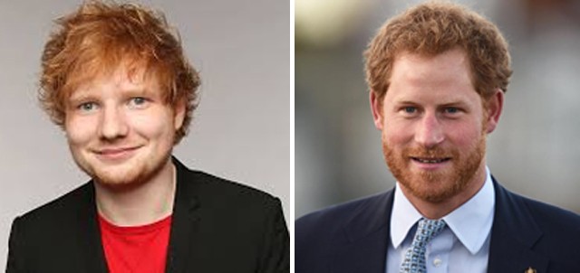 Ed Sheeran e príncipe Harry  (Foto: Getty Images)