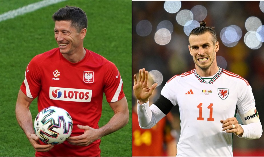 Lewandowski, da Polônia, e Bale, do País de Gales, disputam jogo da Liga das Nações