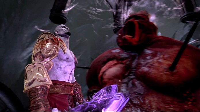 Kratos enfrenta Hades utilizando as próprias armas do deus do submundo (Foto: Reprodução/YouTube)
