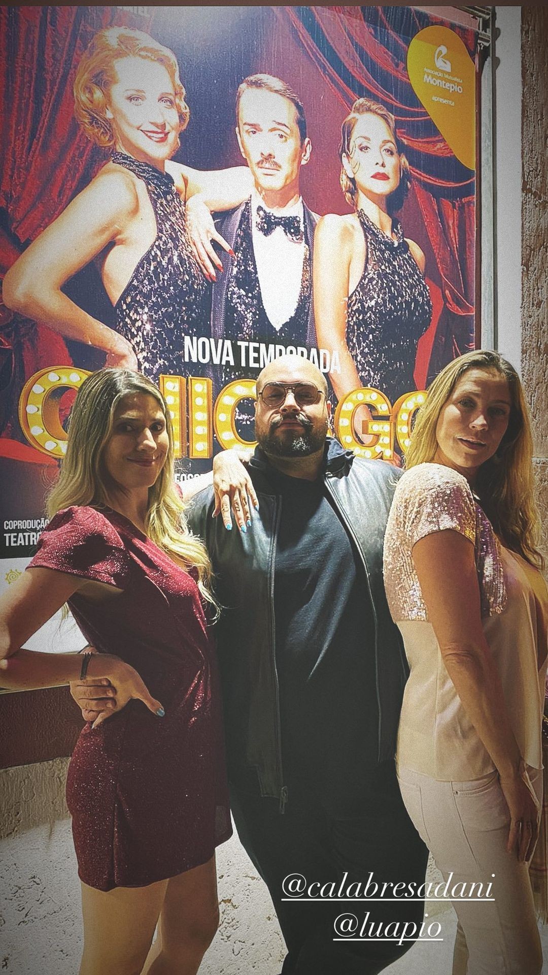 Thiago Abravanel curte teatro com Luana Piovani e Dani Calabresa: (Foto: Reprodução / Instagram)