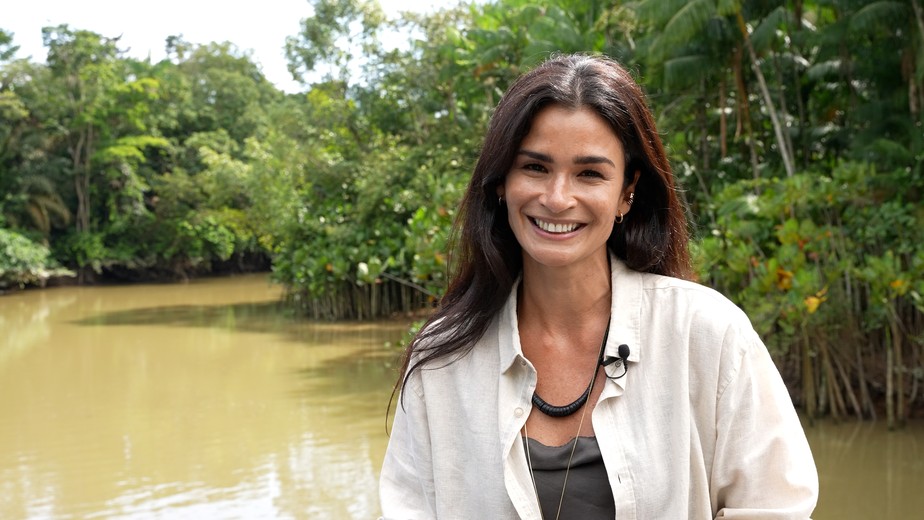 Carol Ribeiro em Belém do Pará, durante as filmagens da nova temporada do “Mapa do pop”