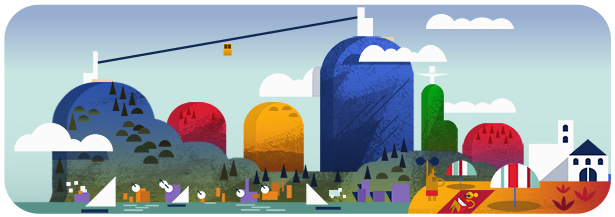 6-doodle-google-100-aniversario-bondinho-pao-de-acucar-rio-de-janeiro (Foto: Reprodução/Google)