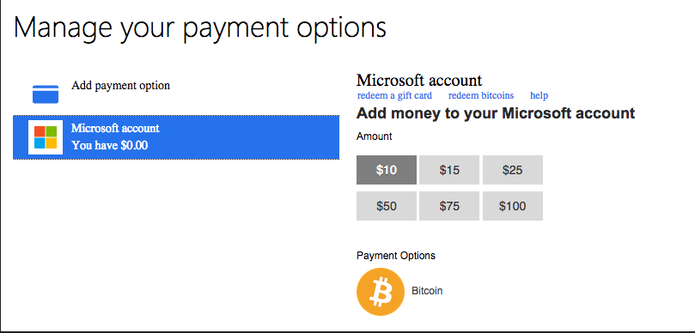 Microsoft passa a aceitar bitcoins para comprar apps e jogos na Windows Store (Foto: Reprodução/Microsoft)