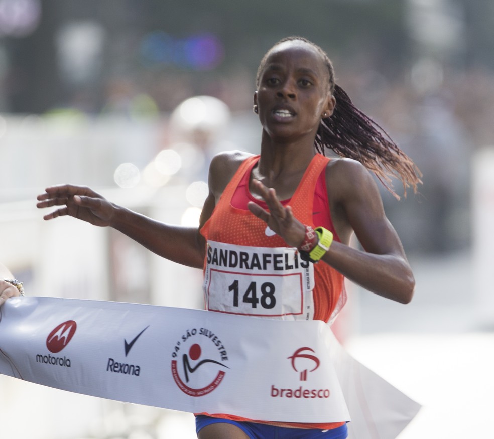  Sandrafelis Chebet Tuei vence a São Silvestre — Foto: Mister Shadow/ASI/Estadão Conteúdo