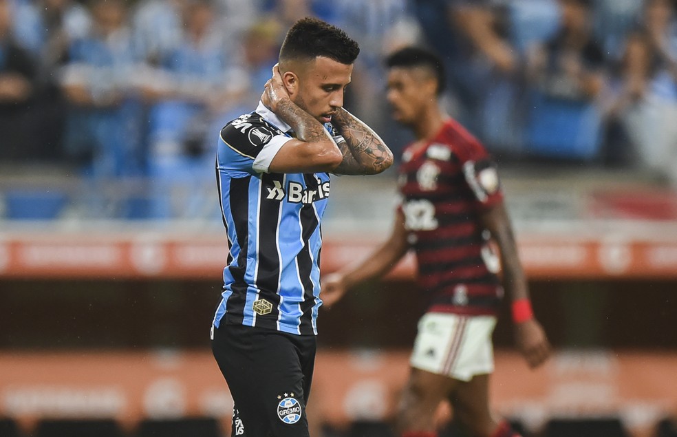 Matheus Henrique em empate de Grêmio e Flamengo, na Libertadores — Foto: Vinicius Costa/BP Filmes