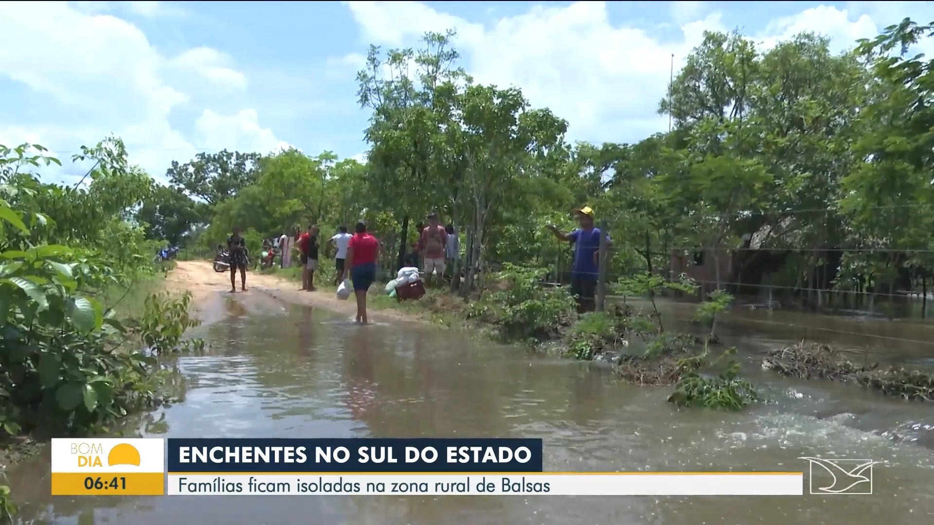 Rio Balsinha transborda e deixa 80 famílias isoladas na zona rural de Balsas