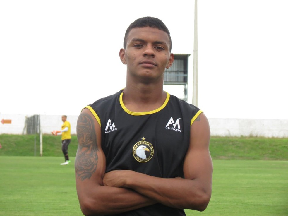 Negueba é cria do Globo FC e bom desempenho tem chamado atenção de clubes da Série A — Foto: Rhuan Carlos/Globo FC