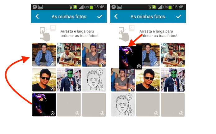 Definindo uma foto para perfil do Happn através do aplicativo de paquera para Android (Foto: Reprodução/Marvin Costa)