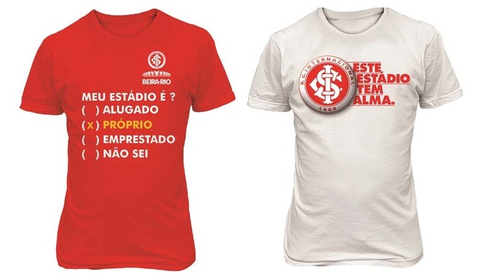 Inter cria camisas do novo Beira-Rio (Foto: Divulgação/Inter)
