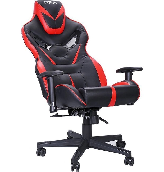 Cadeira gamer GT9 Max DPX oferece encosto de cabeça para melhor sustentação do pescoço, o que previne rigidez na região dos ombros (Foto: Reprodução / Shoptime)