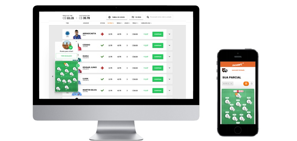 Cartoleiro terá que escolher um jogador para ser o capitão no momento da escalação (Foto: Infográfico)
