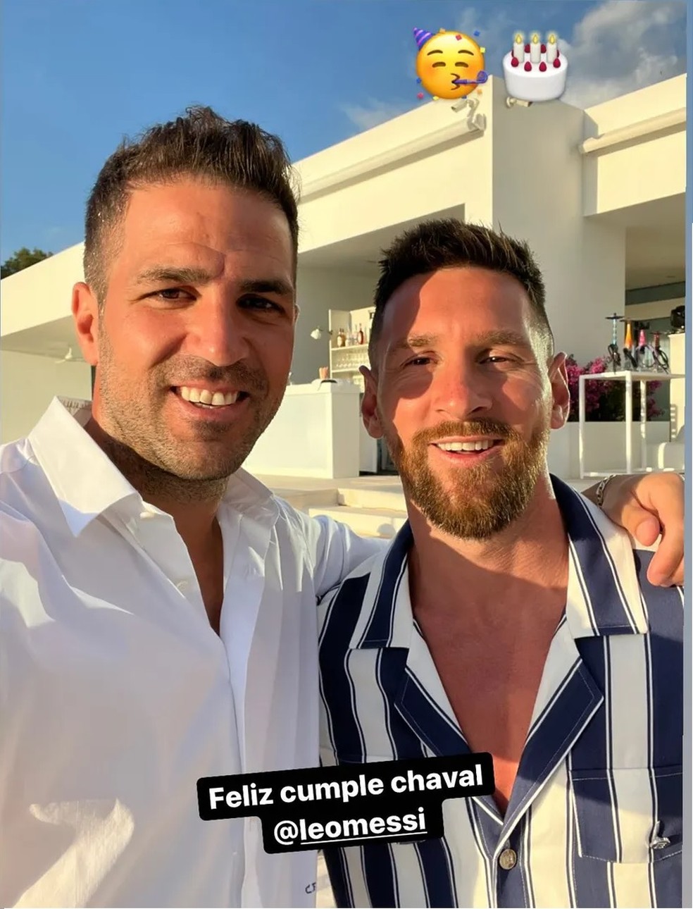 Lionel Messi reúne amigos em mansão para celebrar aniversário de 35 anos — Foto: Reprodução Instagram