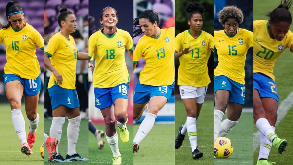 Palmeiras Bate Recorde Com Sete Jogadoras Convocadas Para A Selecao Brasileira Feminina Palmeiras Ge