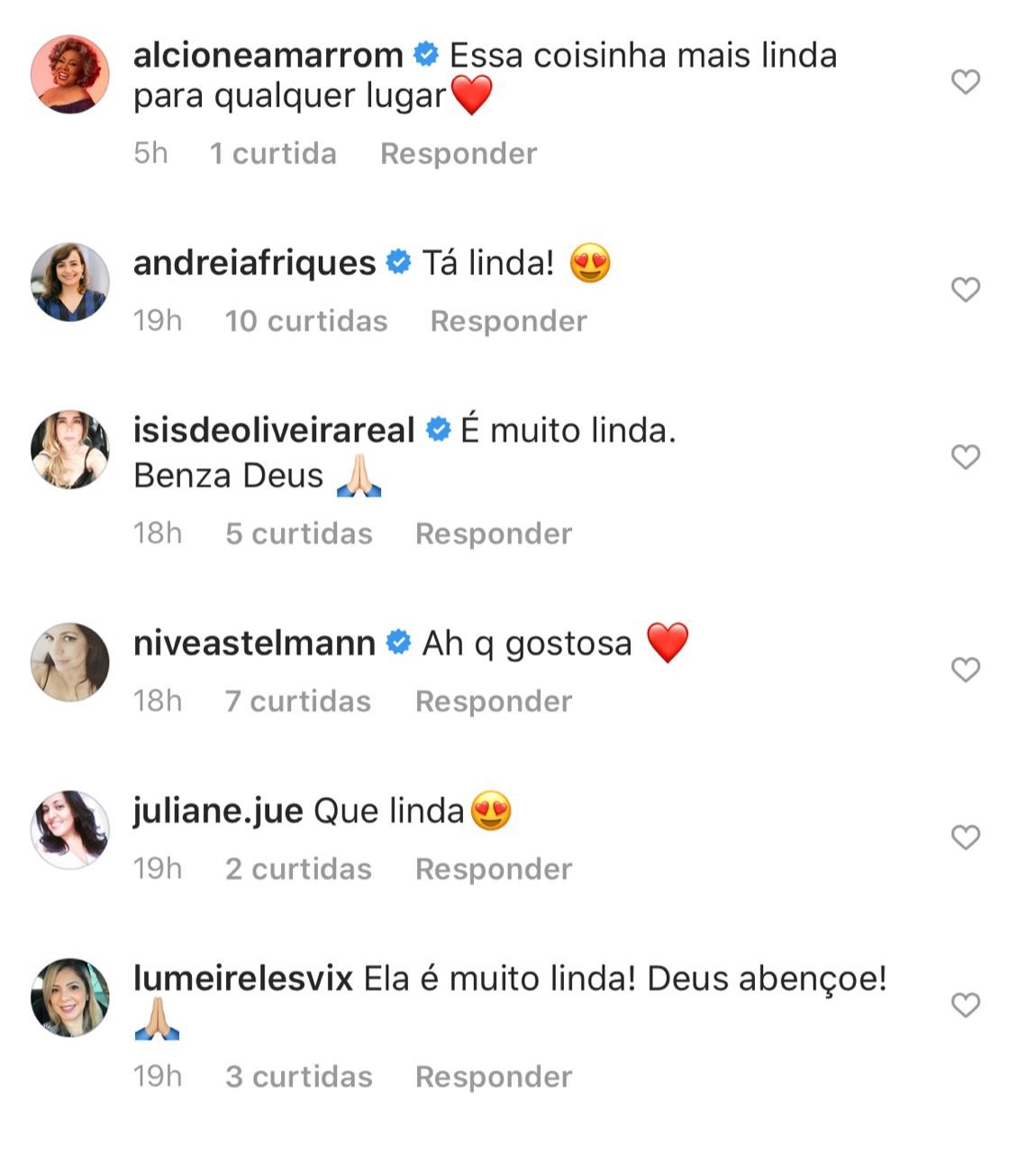Zoe recebeu comentários de famosos (Foto: Instagram/ Reprodução)