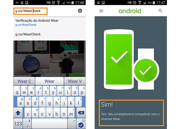 Site do Android mostra a compatibilidade com o Android Wear do smartwatch (Foto: Reprodu??o/Barbara Mannara)
