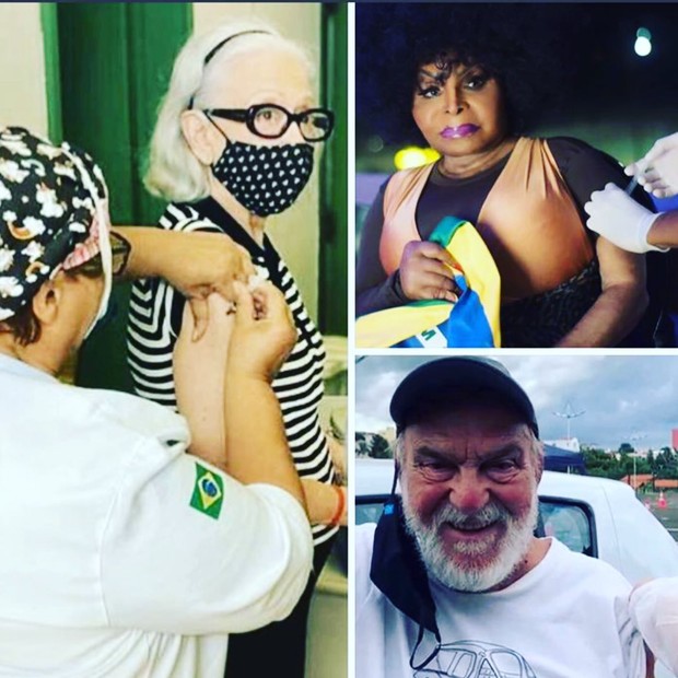 Helena Ranaldi celebra imunização de Fernanda Montenegro, Elza Soares e Lima Duarte (Foto: Reprodução/Instagram)