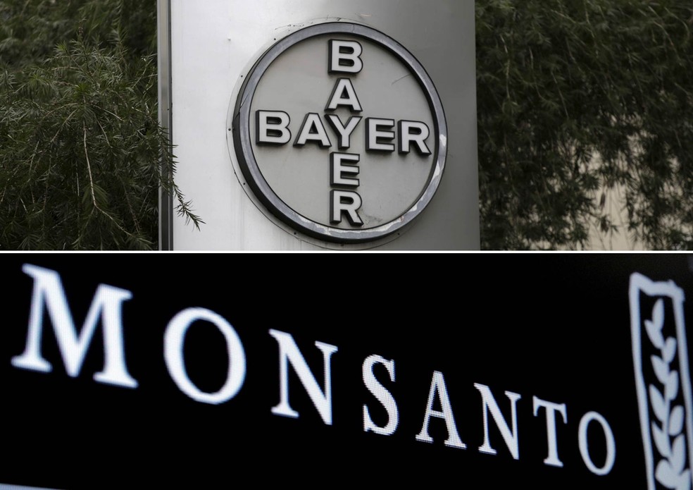 Bayer faz proposta de US$ 62 bilhões pela Monsanto (Foto: Marco Bello/Reuters/Arquivo; Brendan McDermid/Reuters/Arquivo)