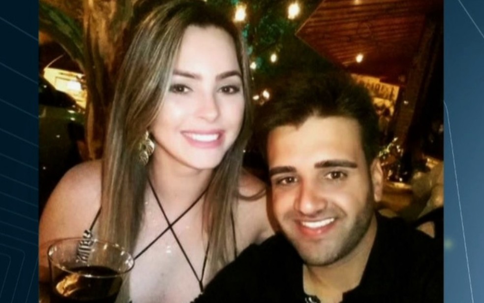 Camila Edna Silveira de Oliveira e Mário Silva de Moura foram mortos a tiros em Goiânia Goiás (Foto: Reprodução/TV Anhanguera)