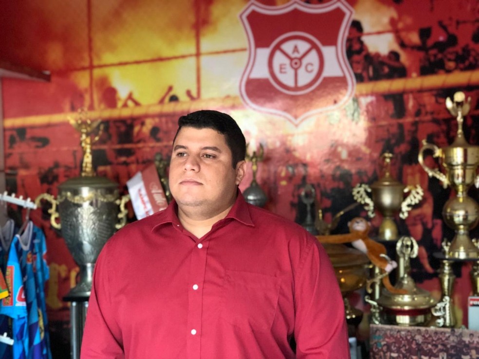 Helamã Nascimento, presidente do Auto Esporte — Foto: Lucas Barros / TV Cabo Branco