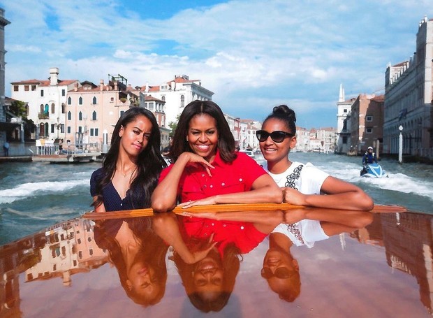 Michelle Obama e filhas (Foto: Reprodução/Instagram)