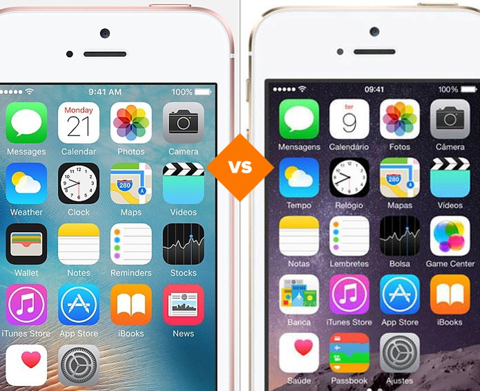 Confira o comparativo entre o iPhone SE e o iPhone 5S (Foto: Arte/TechTudo)