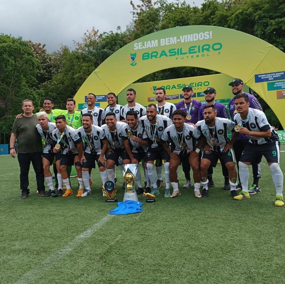 Divisa bicampeão brasileiro de futebol 7 pela CBSS — Foto: Divulgação/Society Rondônia