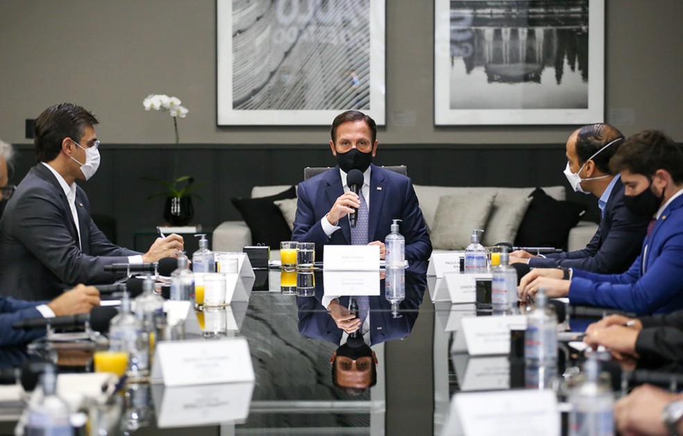 Assinatura ocorreu nesta segunda-feira (6) &mdash; Foto: Divulga&ccedil;&atilde;o/Governo do Estado de S&atilde;o Paulo
