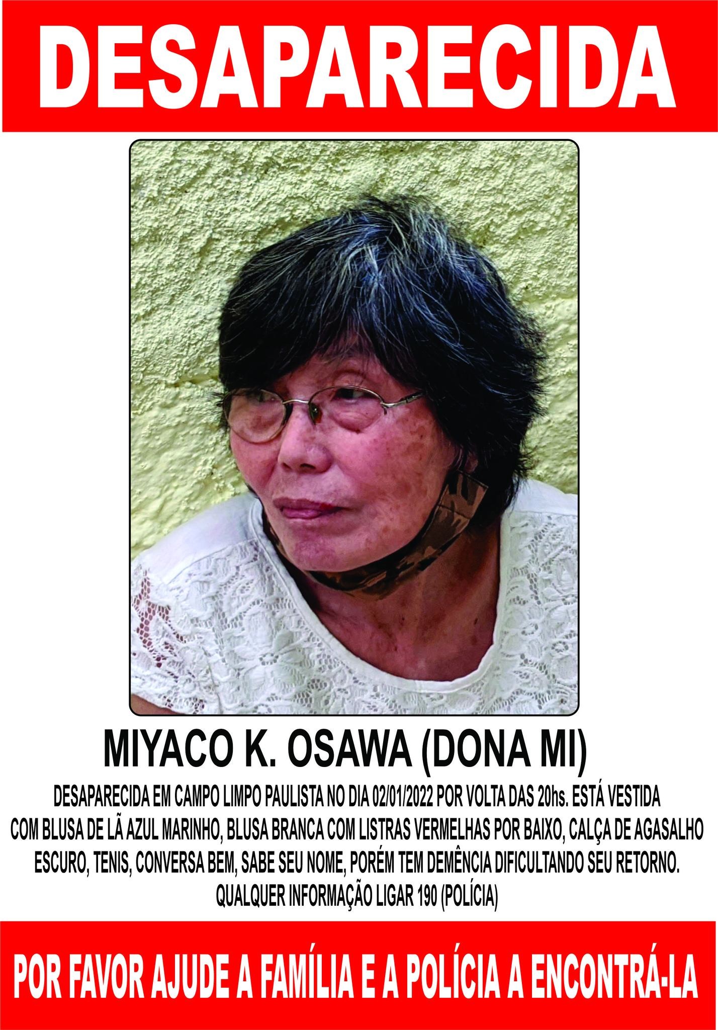Idosa de 74 anos é encontrada morta em matagal após desaparecer de chácara em Campo Limpo Paulista