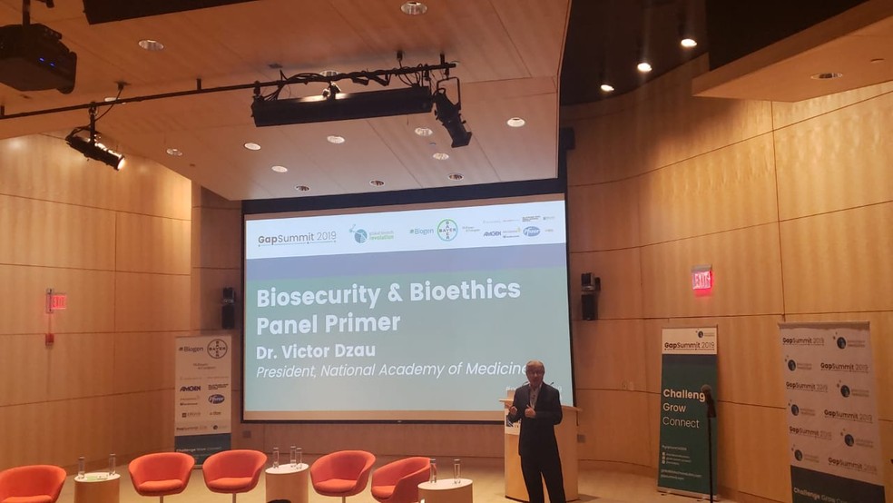Palestra sobre biossegurança e bioética no GapSummit 2019, nos EUA - Foto: Letícia Marques