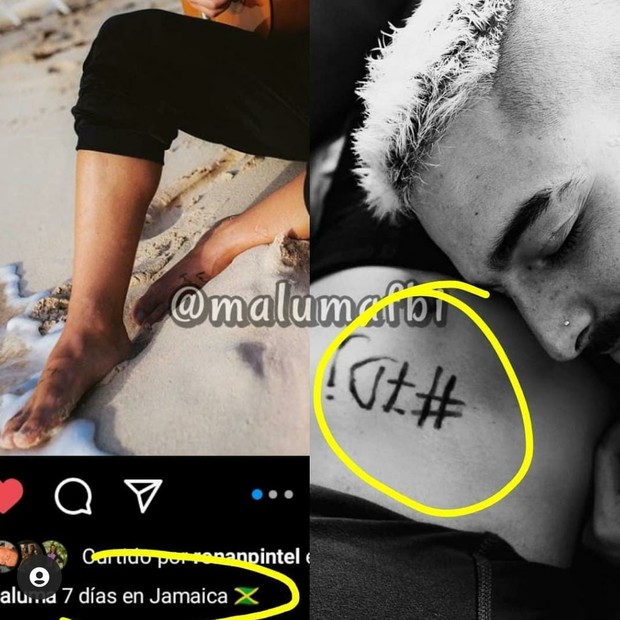Fãs comparam posts de Maluma (Foto: Reprodução/Instagram)