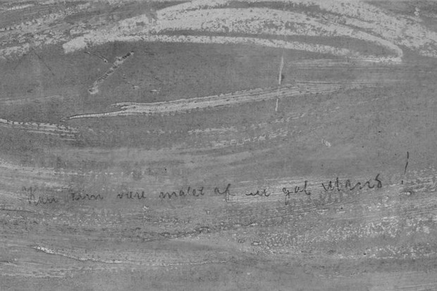 Museu conclui que mensagem enigmática em 'O Grito', de Edvard Munch, foi escrita pelo próprio artista (Foto: Museu Nacional da Noruega)