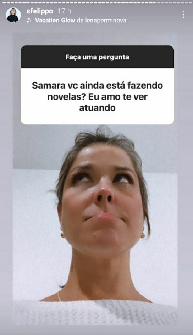 Samara Felippo mostra perguntas repetidas em rede social (Foto: Reprodução/Instagram)