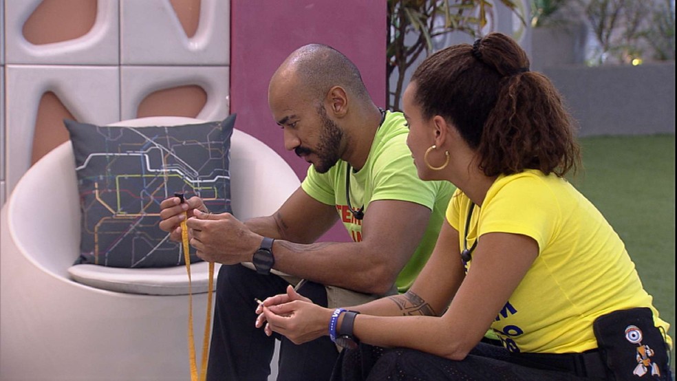 Ricardo diz para Domitila Barros no BBB 23: 'Bater de frente com essas meninas não é fácil' — Foto: Globo