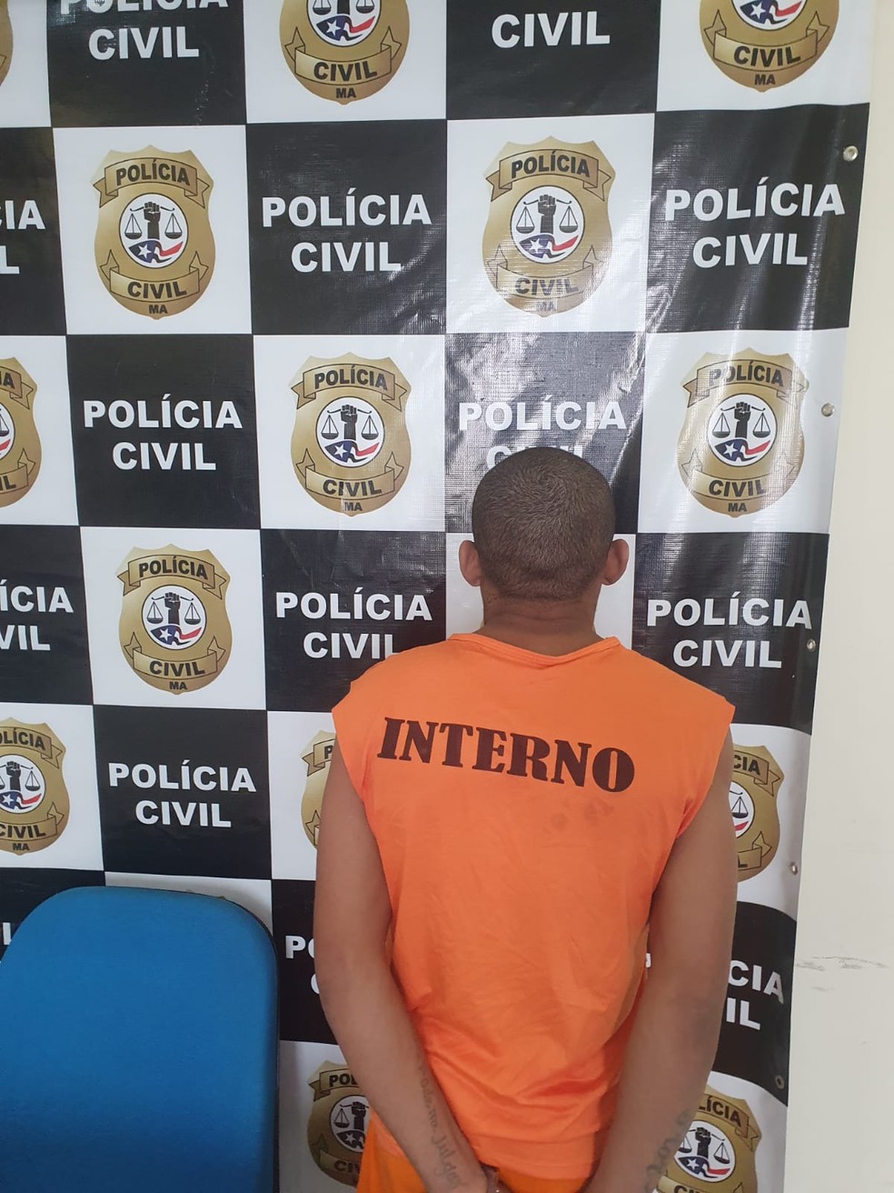 Pol&iacute;cia cumpre mandado de pris&atilde;o contra suspeito de matar homem durante assalto a farm&aacute;cia em S&atilde;o Lu&iacute;s; preso confessou ter praticado o latroc&iacute;nio &mdash; Foto: Divulga&ccedil;&atilde;o